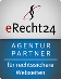 erecht24 siegel agenturpartner blau